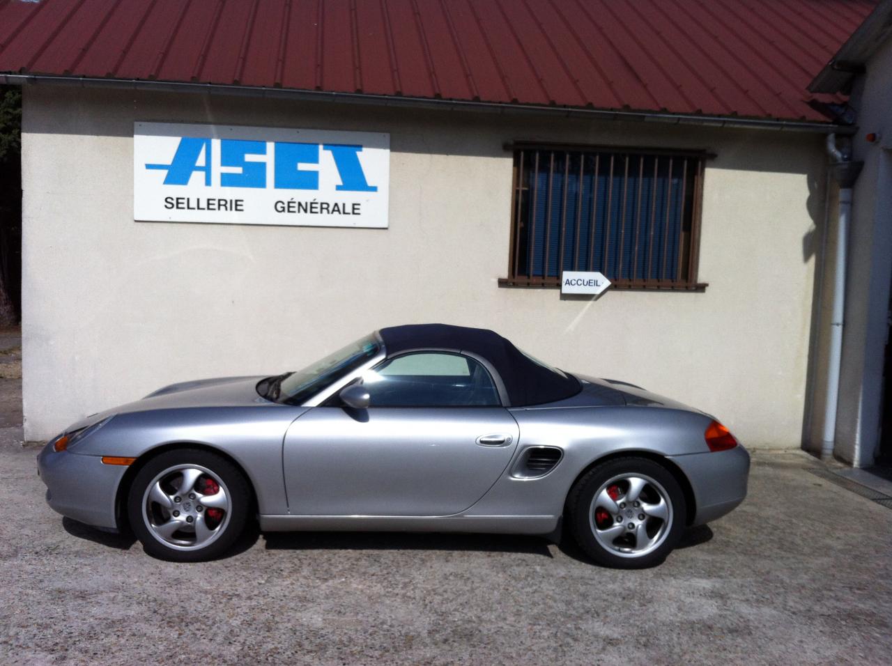 Changement capote porsche boxster