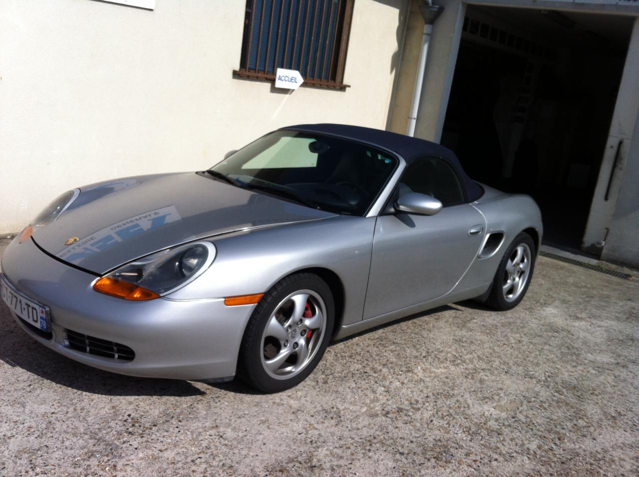 Changement capote porsche boxster